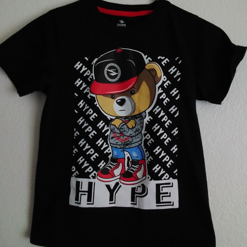 Boys H Y P E Black T-SHIRT